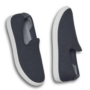 Allbird Men's Tree Lounger Lightweight slip ons Navy Night White Sole Size 10